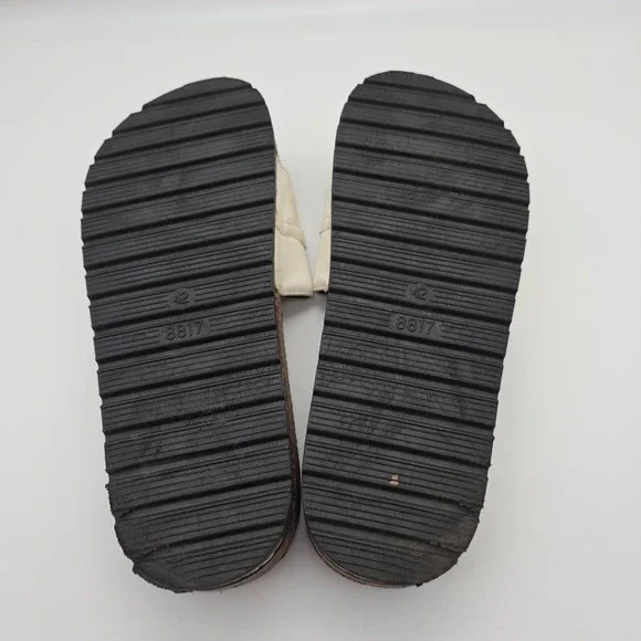 Alexis Bendel‎ White Chain Detail Slide Sandals Comfort Size 11 - Picture 9 of 9